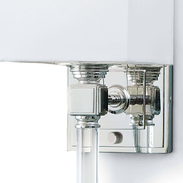 Crystal Tail Sconce (Polished Nickel) Macro 4